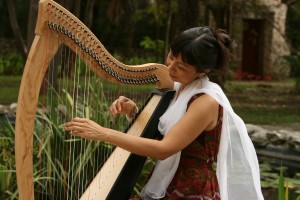 Andrea Cortez and Harp - Group Sound Healing Session and Class - Austin Texas